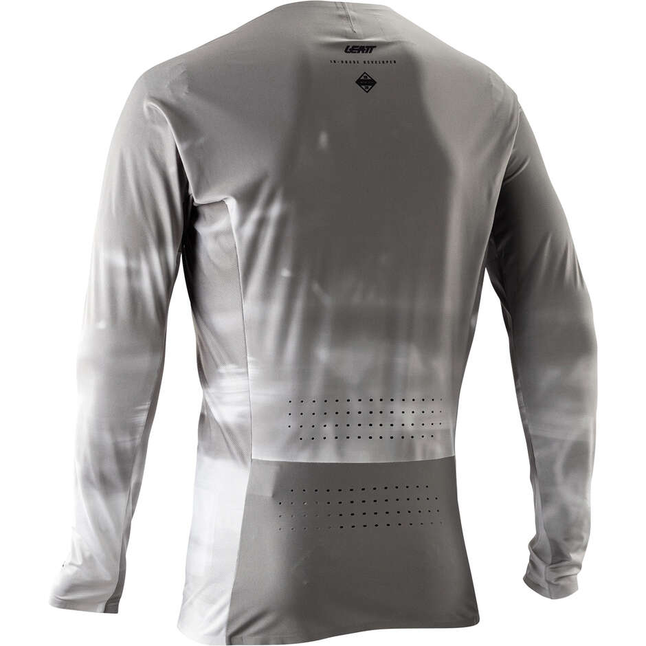 Maillot VTT respirant Leatt Gravity 5.0, gris