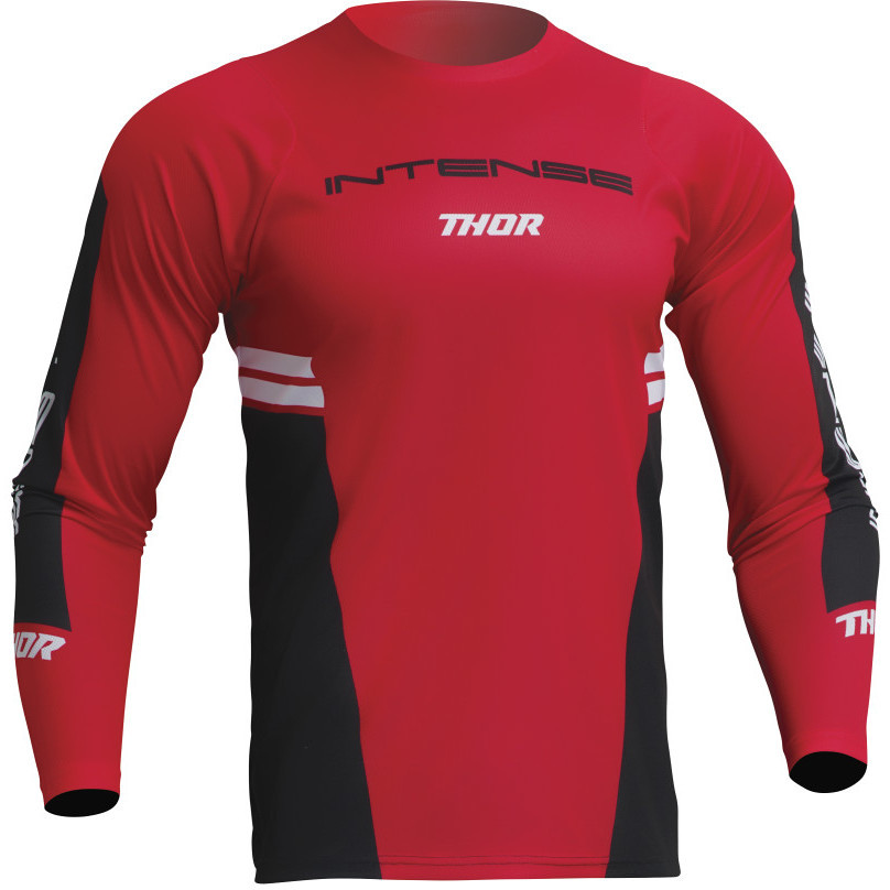 Maillot VTT Thor JERSEY Assist Sting Noir Rouge Manches Longues