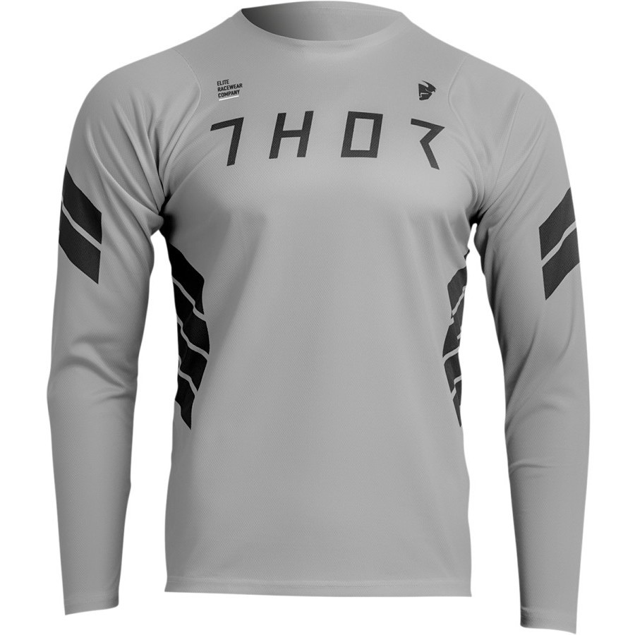 Maillot Vélo Vtt Thor JERSEY Assist Sting Gris Manches Longues