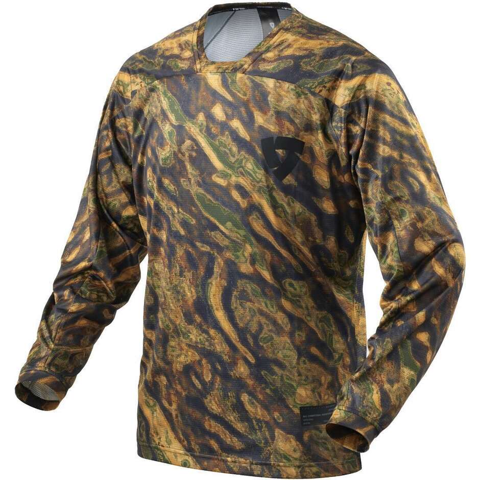 Maillots de moto Rev'it Emulsion marron et noir