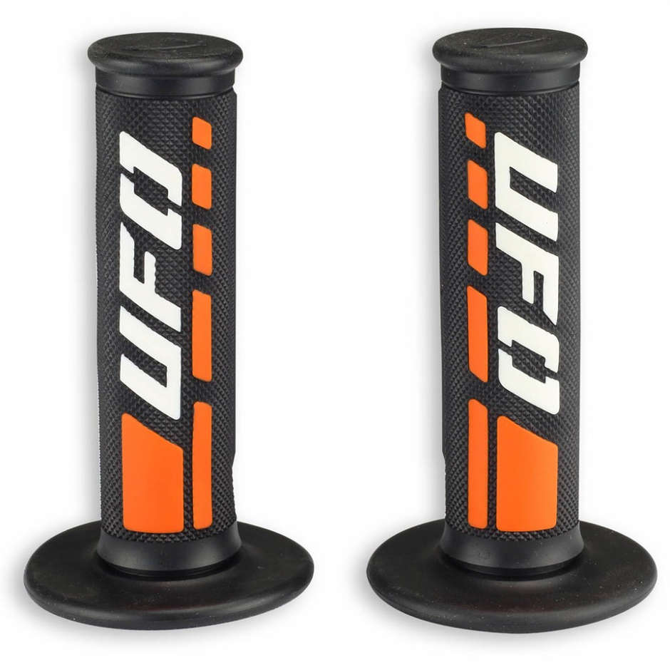 Manopole Moto Cross Enduro Tripla Densità TRAX Nero Bian taglia un