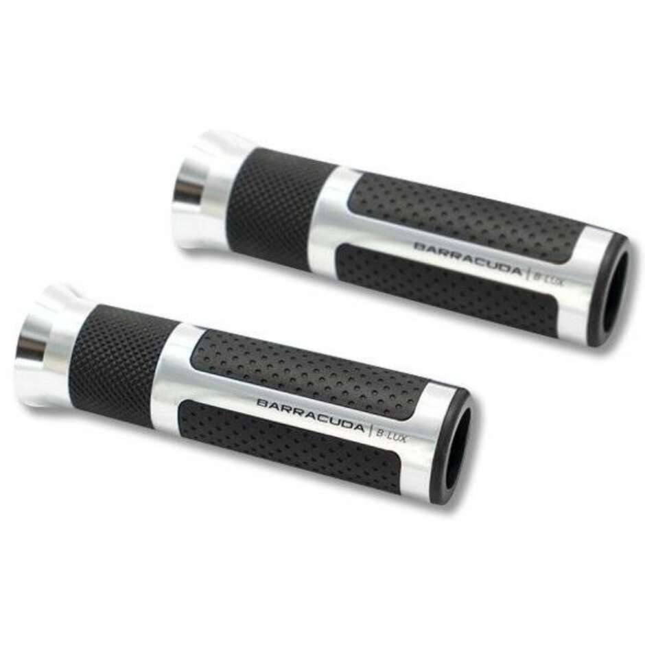 Manopole Moto Universali Barracuda RACING Argento