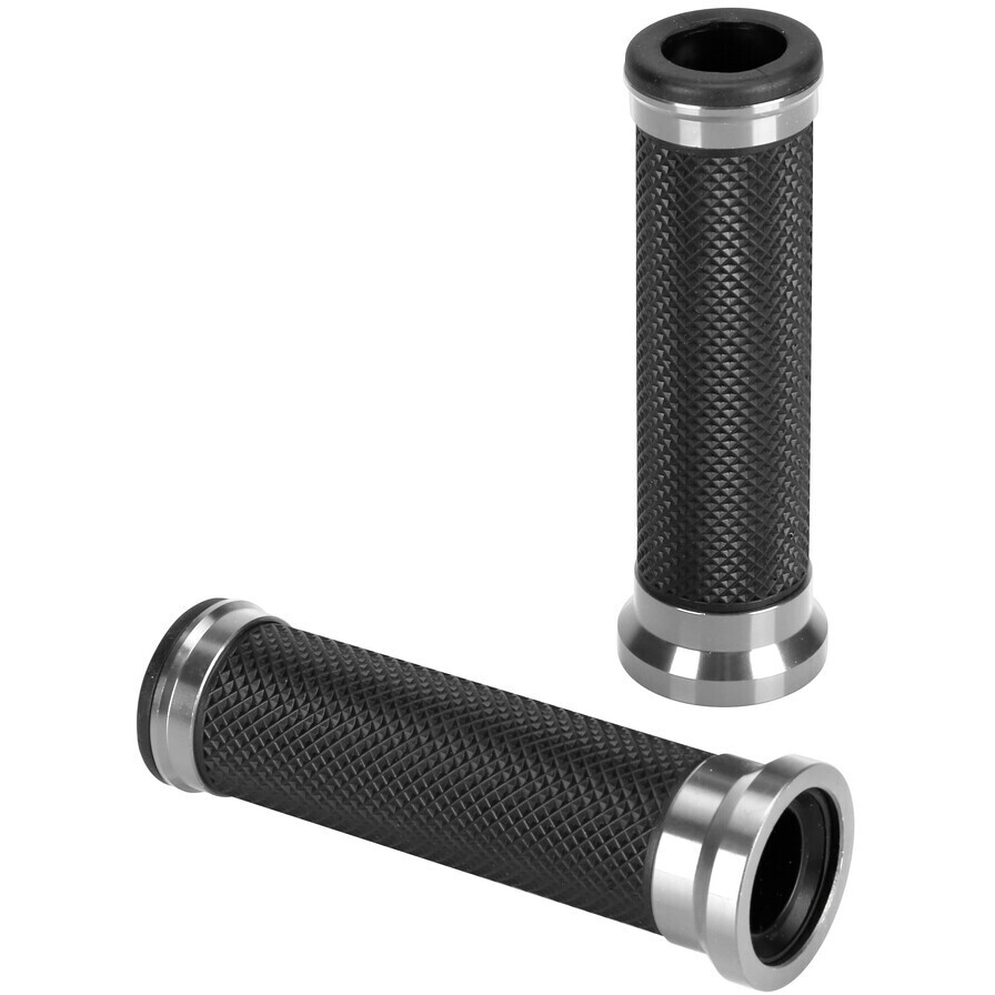 Manopole Universali Moto Lampa Alu-Grip Argento