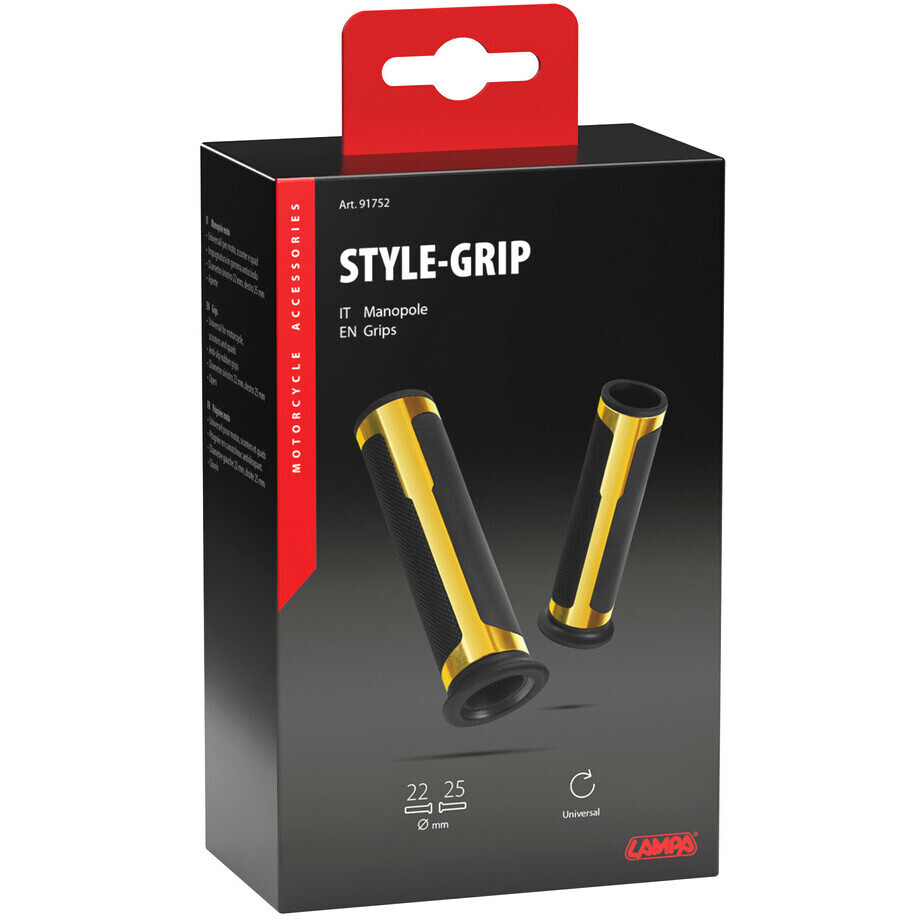 Manopole Universali Moto Lampa Style-Grip Oro
