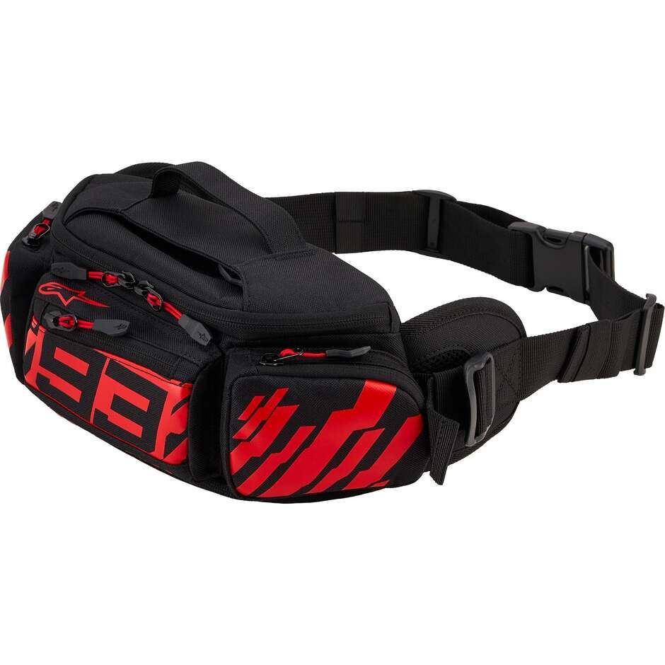 Marsupio Alpinestars MM93 WAIST BAG Nero Rosso Fluo Rosso Brillante