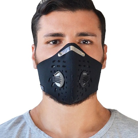Maschera Anti Smog In Neoprene con Filtro Tj Marvin A15 Nero