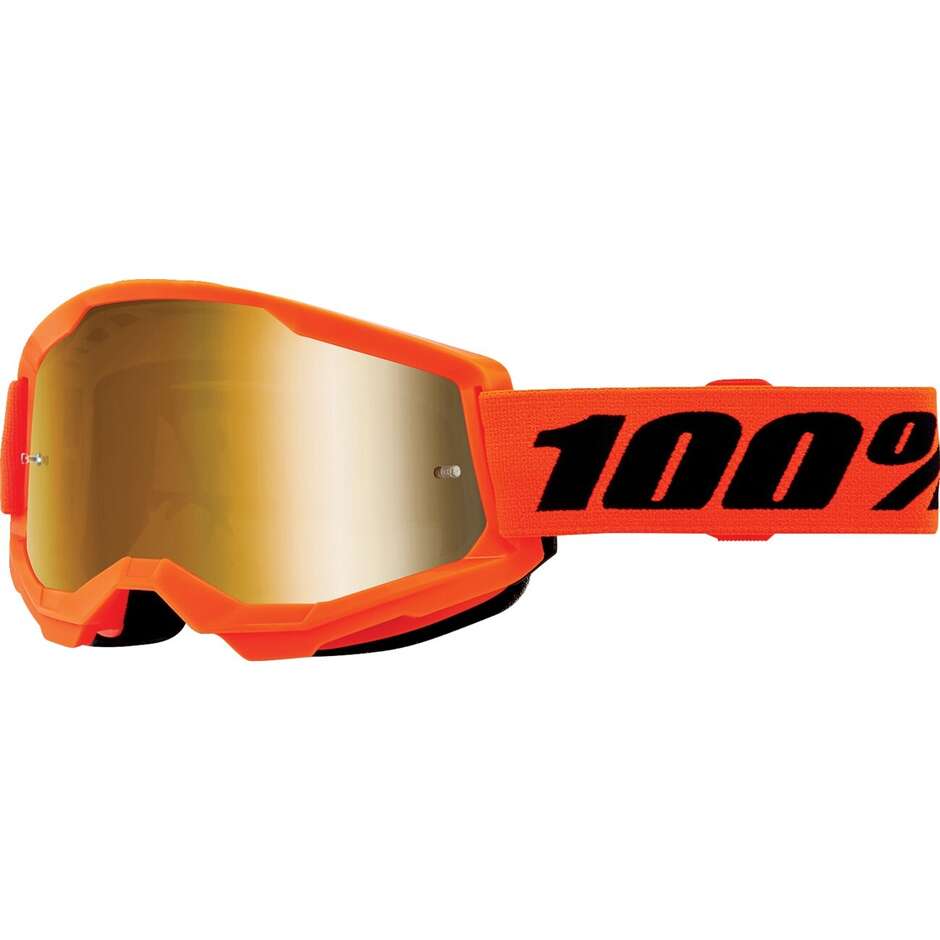 Maschera Moto Cross Enduro Bambino STRATA 2 NEON Orange taglia un
