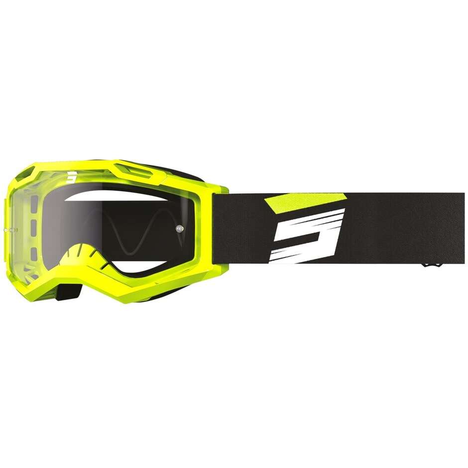 Maschera Moto Cross Enduro Shot ASSAULT 2.0 CLAW Giallo Fluo
