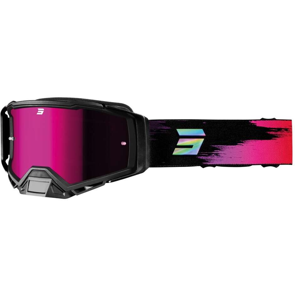 Maschera Moto Cross Enduro Shot CORE WEAL Viola Opaco