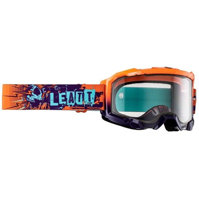 Maschera Moto Cross VELOCITY 4.5 ORANGE CLEAR 83VLT Ar taglia un