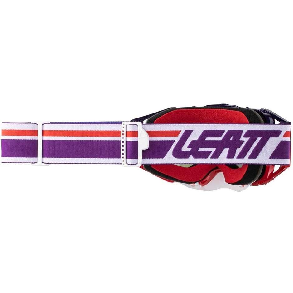 Maschera Moto Cross Leatt VELOCITY 6.5 IRIZ SUNDOWN PURPLE 30% Viola