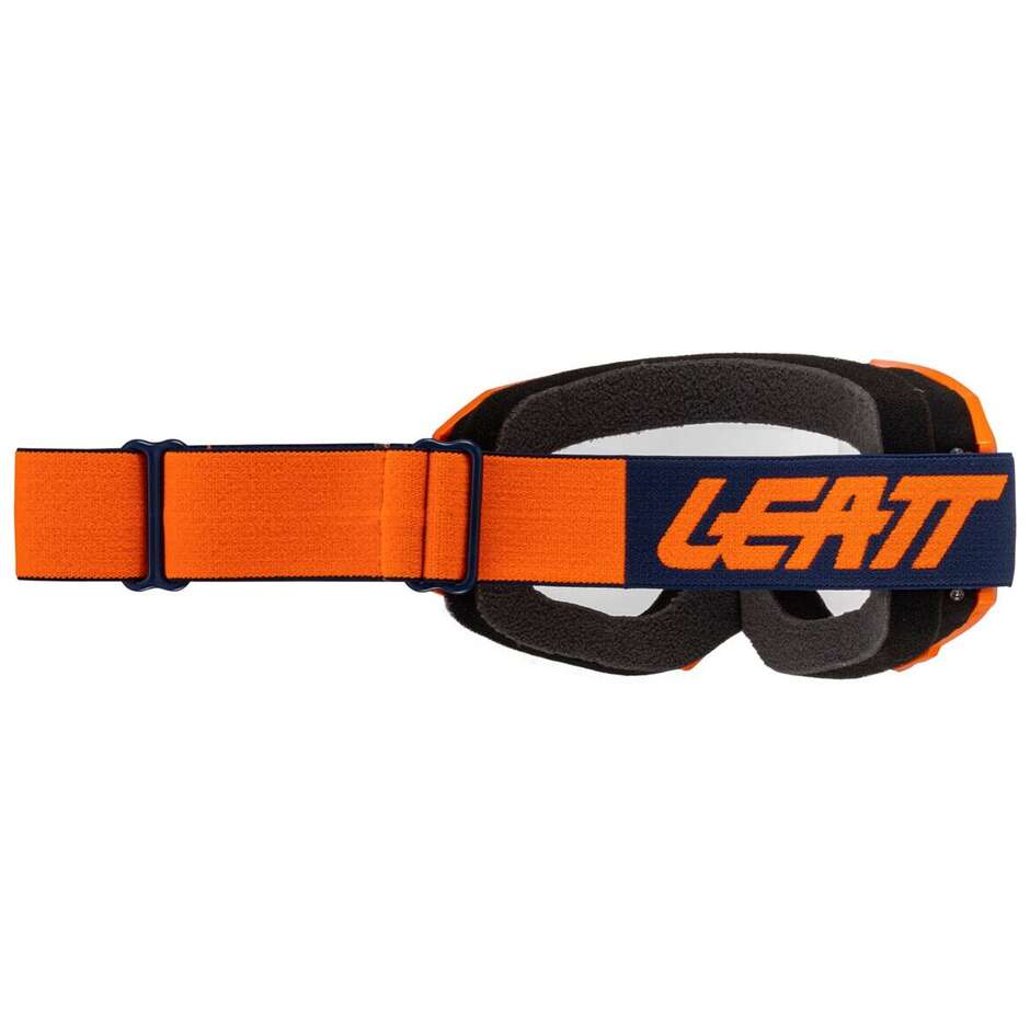 Maschera Moto Cross Leatt VIZION 2.5 ORANGE CLEAR 90VLT Arancio Blu