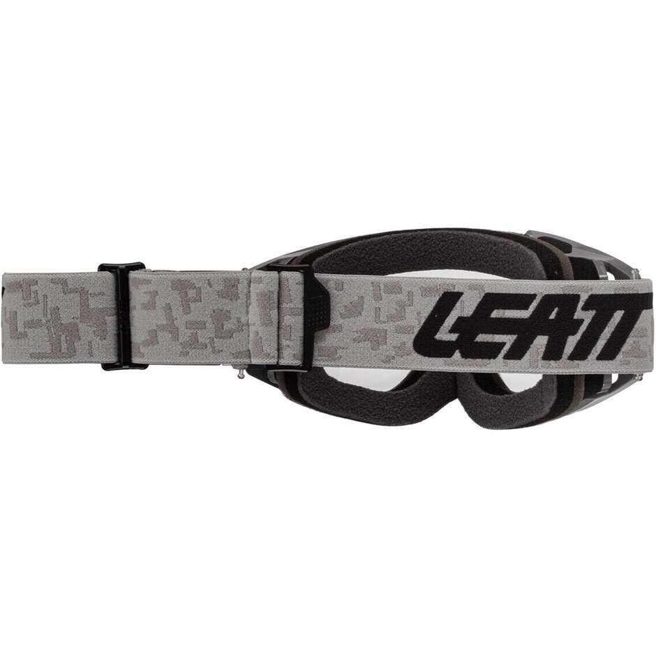 Maschera Moto Cross Leatt VIZION 3.5 GREY CLEAR 90VLT Grigio