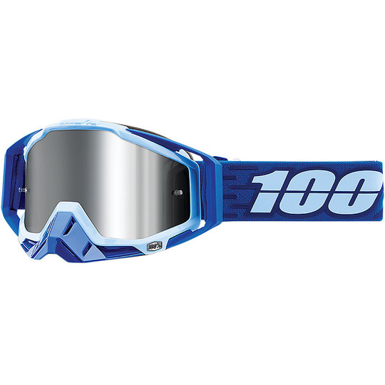 Maschera Occhiali Moto Cross Enduro 100% RACECRAFT+ Rodion Llente Specchio
