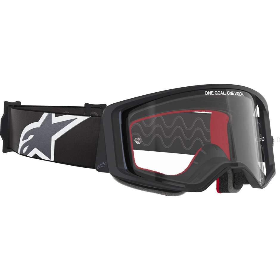 Maschera Per Casco Alpinestars SUPERTECH CORP Nero Grigio Trasparente