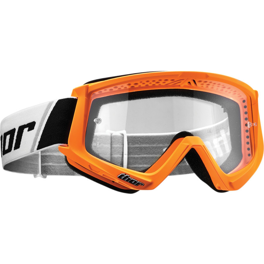 Mask Brille Moto Cross Enduro Thor Kampf orange Fluo Schwarz