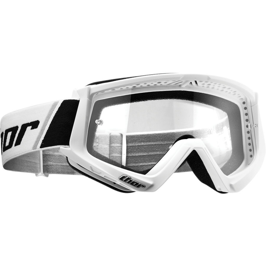 Mask Brille Moto Cross Enduro Thor Kampf Schwarz Weiß