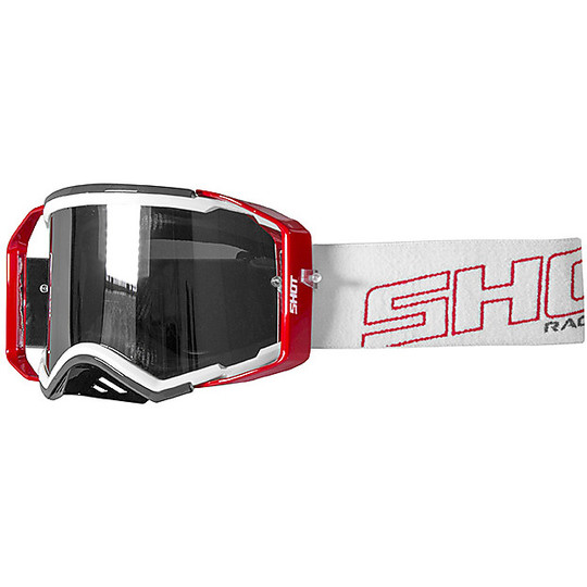 Mask Glasses Moto Cross Enduro Shot LITE Gray Red
