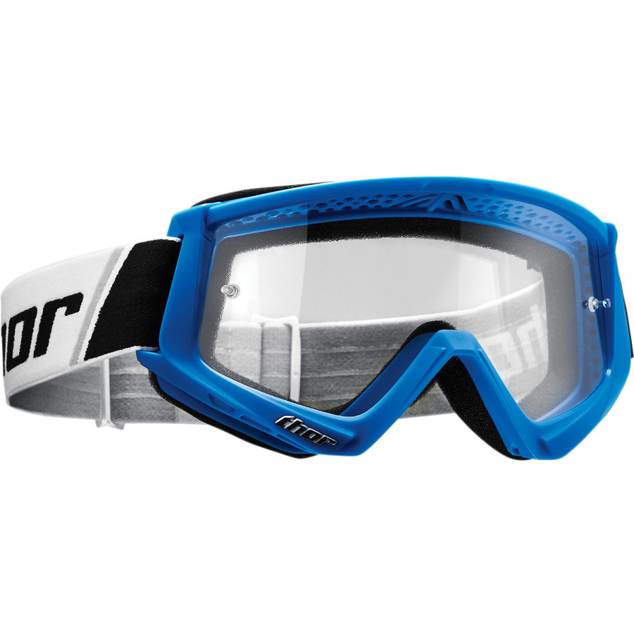 Mask glasses Moto Cross Enduro Thor Combat Blue White