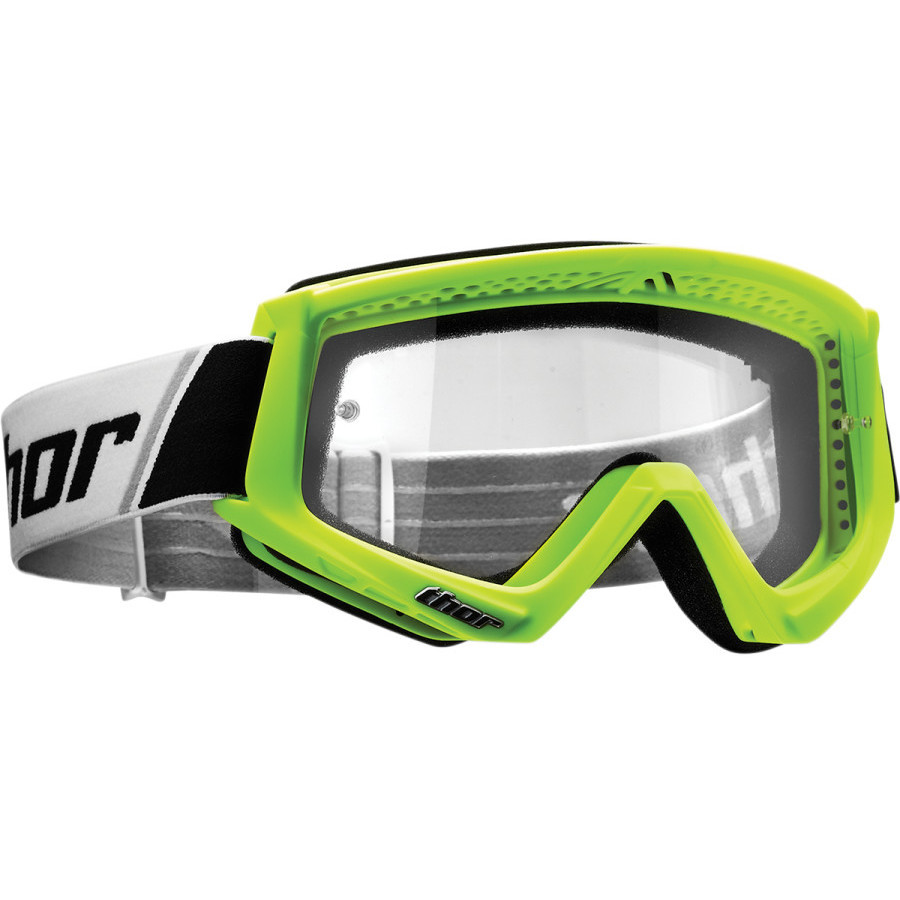 Mask glasses Moto Cross Enduro Thor Combat Green Fluo Black