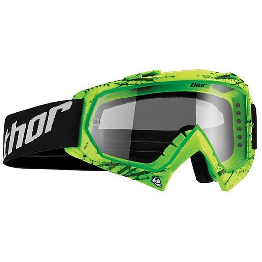 Mask Goggles Thor Enemy Printed Motocross Enduro 2015 Splattern Green