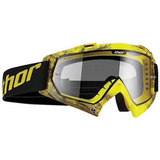 Mask Goggles Thor Enemy Printed Motocross Enduro 2015 Tread Yellow