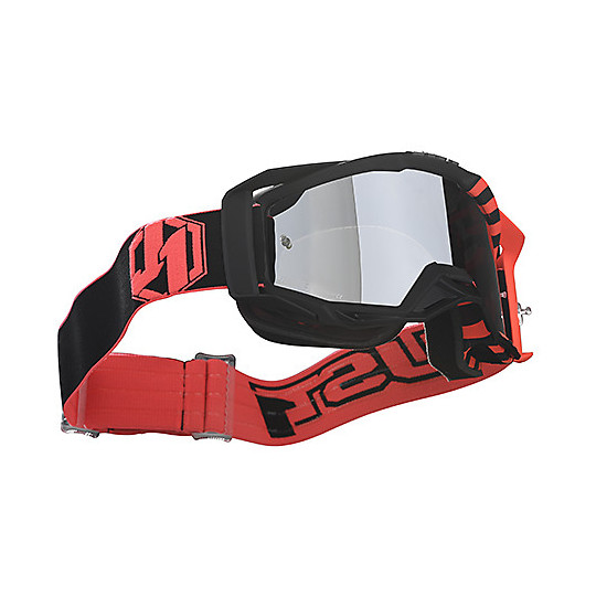 Maske Brille Moto Cross Enduro Just1 Iris Red Stripe