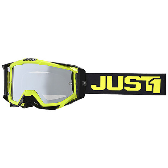 Maske Brille Moto Cross Enduro Just1 Iris Spur fluoreszierend gelb