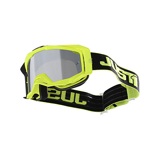 Maske Brille Moto Cross Enduro Just1 Iris Spur fluoreszierend gelb