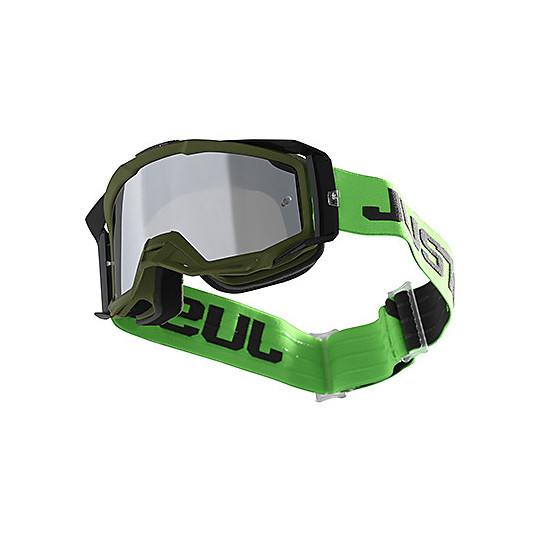 Maske Brille Moto Cross Enduro Spur Just1 Iris Armee grün