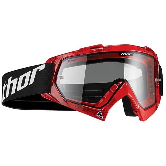 Maske Brille Thor Feind Printed Motocross Enduro 2015 Tread Red
