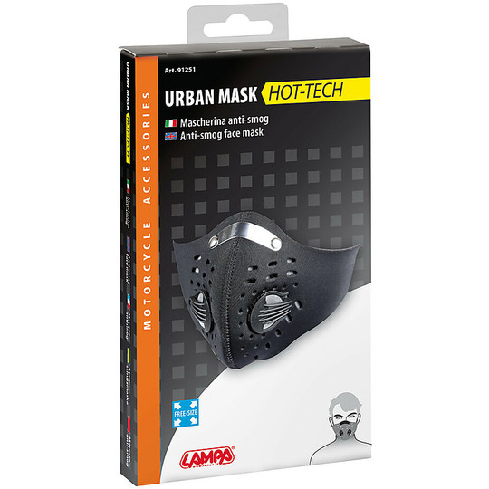 Masque Anti-Smog Moto Lampa 91251 URBAN MASK Warm-Tech Noir