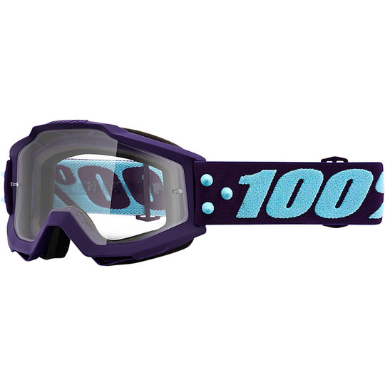 Masque Cross Enduro pour lunettes de moto 100% ACCURI Jr. Manoeuvre Transparent Lens