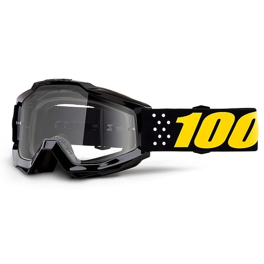 Masque de moto cross enduro 100% ACCURI Jr. Pistol Transparent Lens