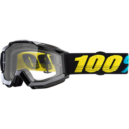 Masque de moto cross enduro 100% ACCURI Jr. Virgo Transparent Lens