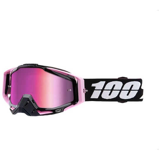 Masque de moto Cross Enduro 100% RACECRAFT Floyd Pink Lens