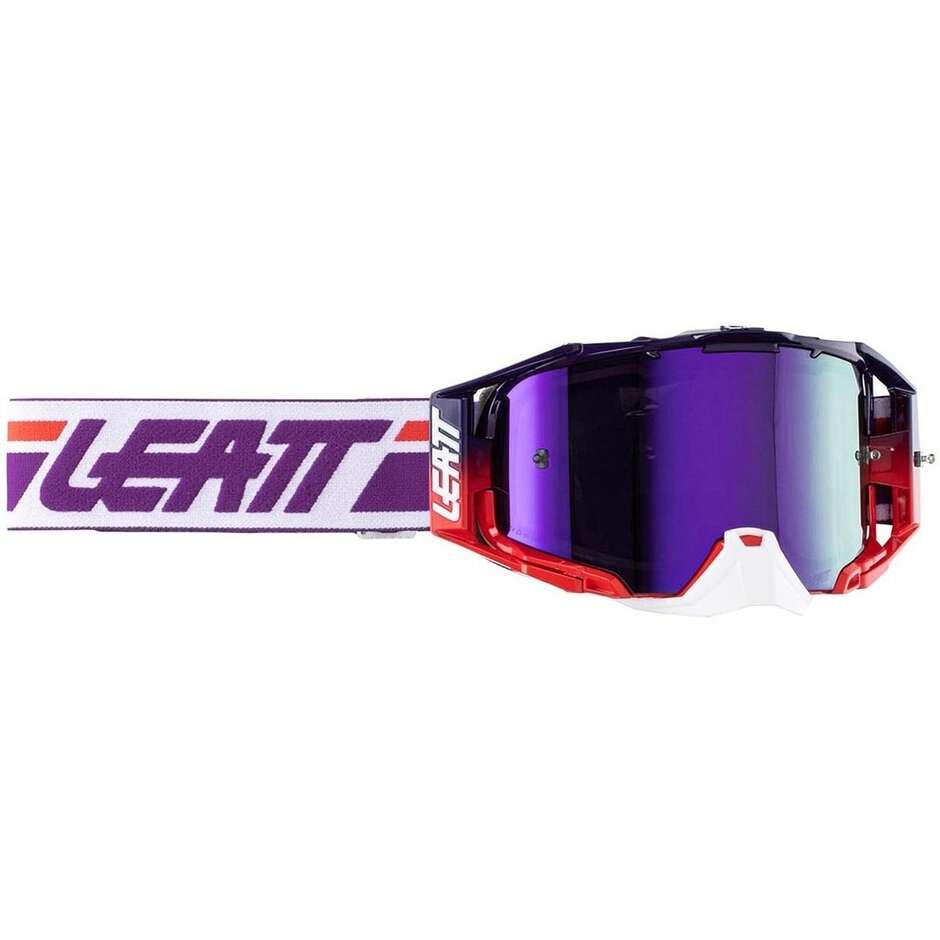 Masque de moto cross Leatt VELOCITY 6.5 IRIZ SUNDOWN PURPLE 30% Violet