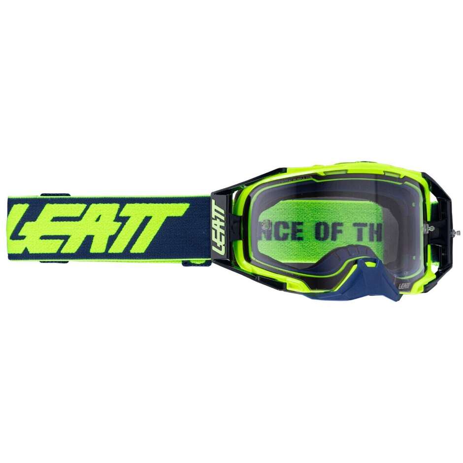 Masque de motocross jaune Leatt VELOCITY 6.5 CRYZTAL LIME PURPLE 75VLT