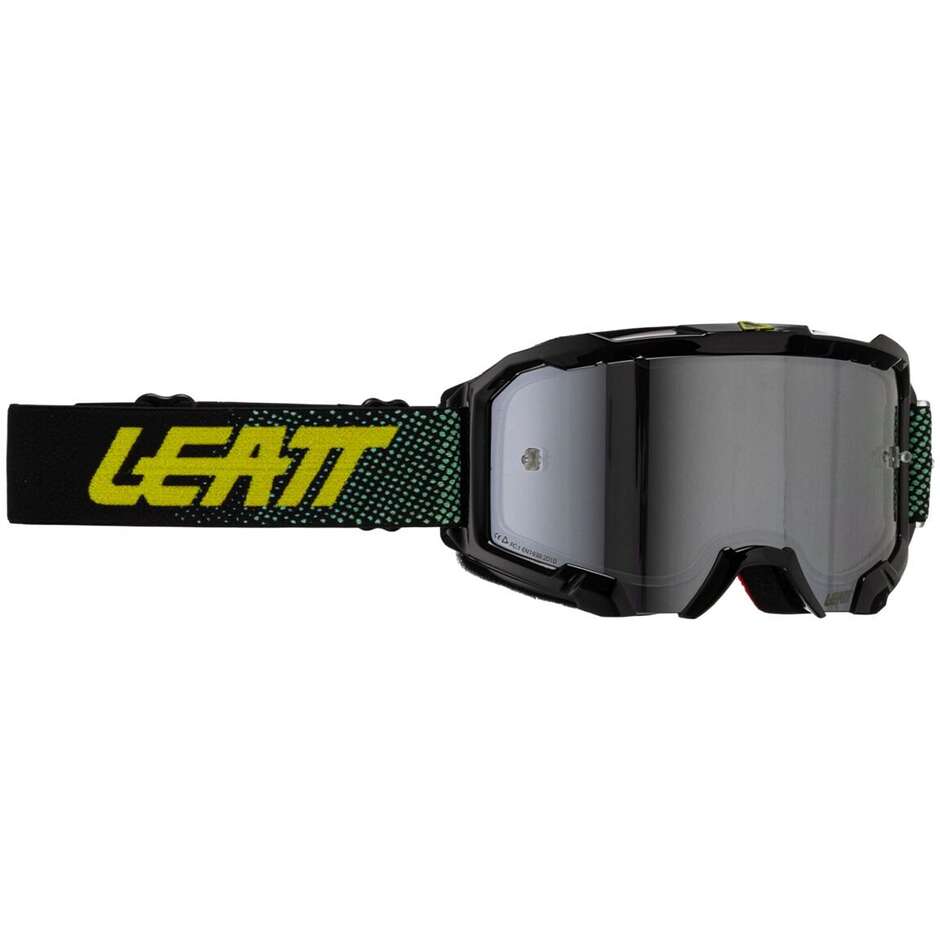 Masque de motocross Leatt VELOCITY 4.5 IRIZ BLACK SILVER 50VLT Noir