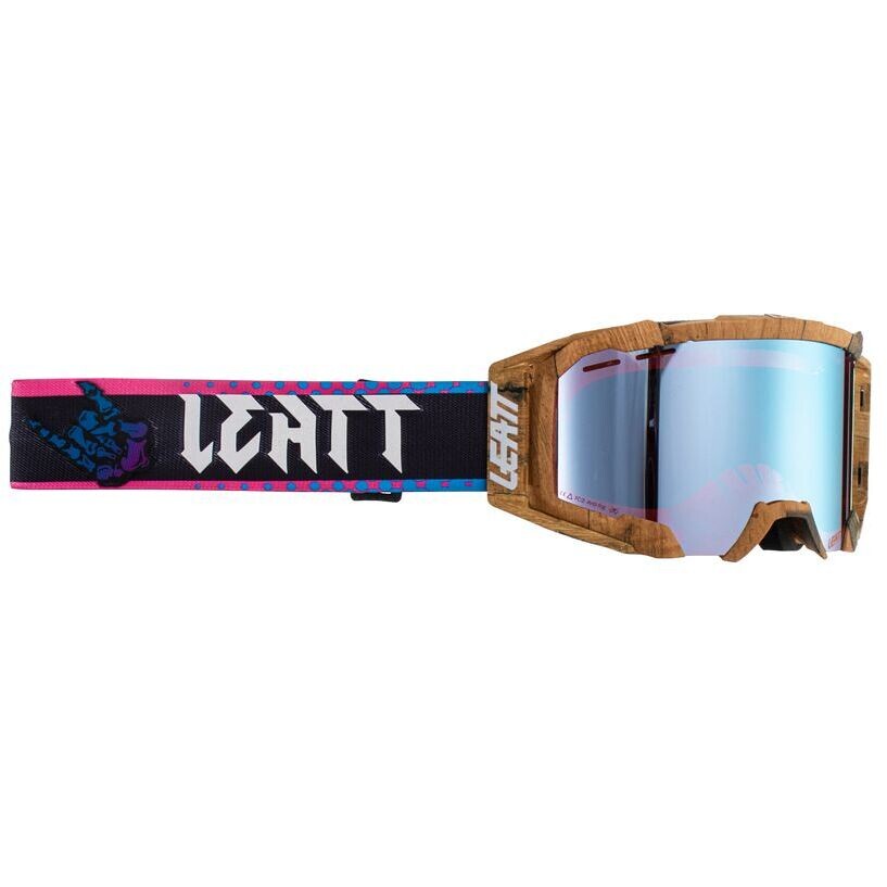 Masque de motocross Leatt VELOCITY 5.0 MTB IRIZ WOODY BLUE UC 26 % noir