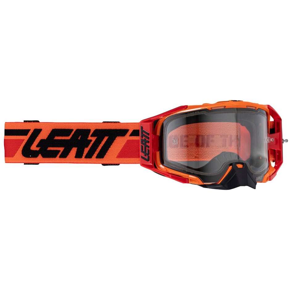 Masque de motocross Leatt VELOCITY 6.5 FLAME CLEAR 83VLT Orange
