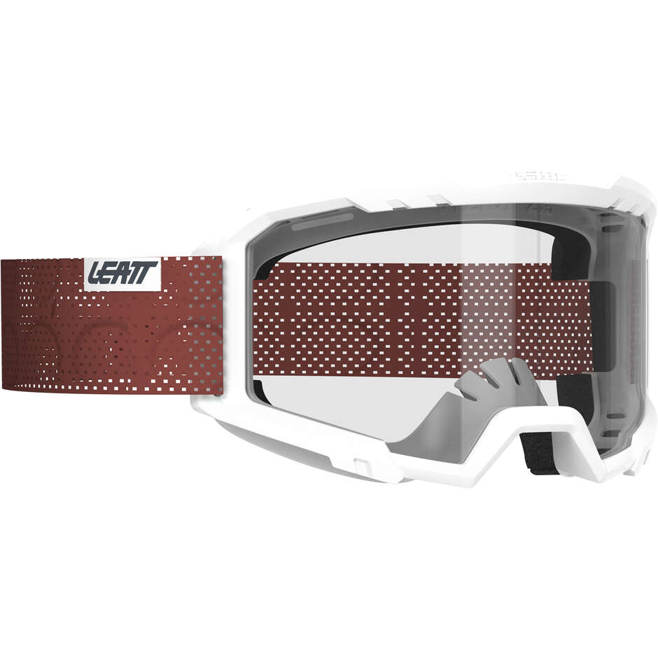 Masque de motocross Leatt Vizion 2.0 Clear 90% Blanc