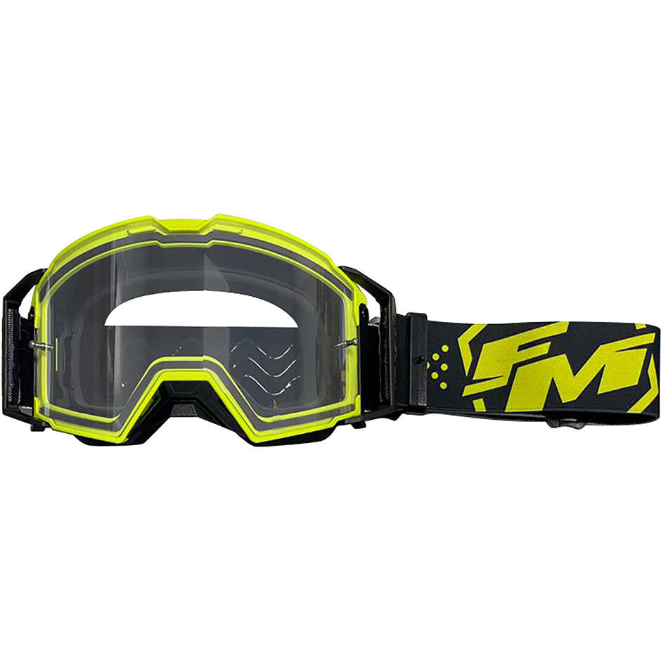 Masque Moto Cross Enduro Fm Racing VISION Jaune