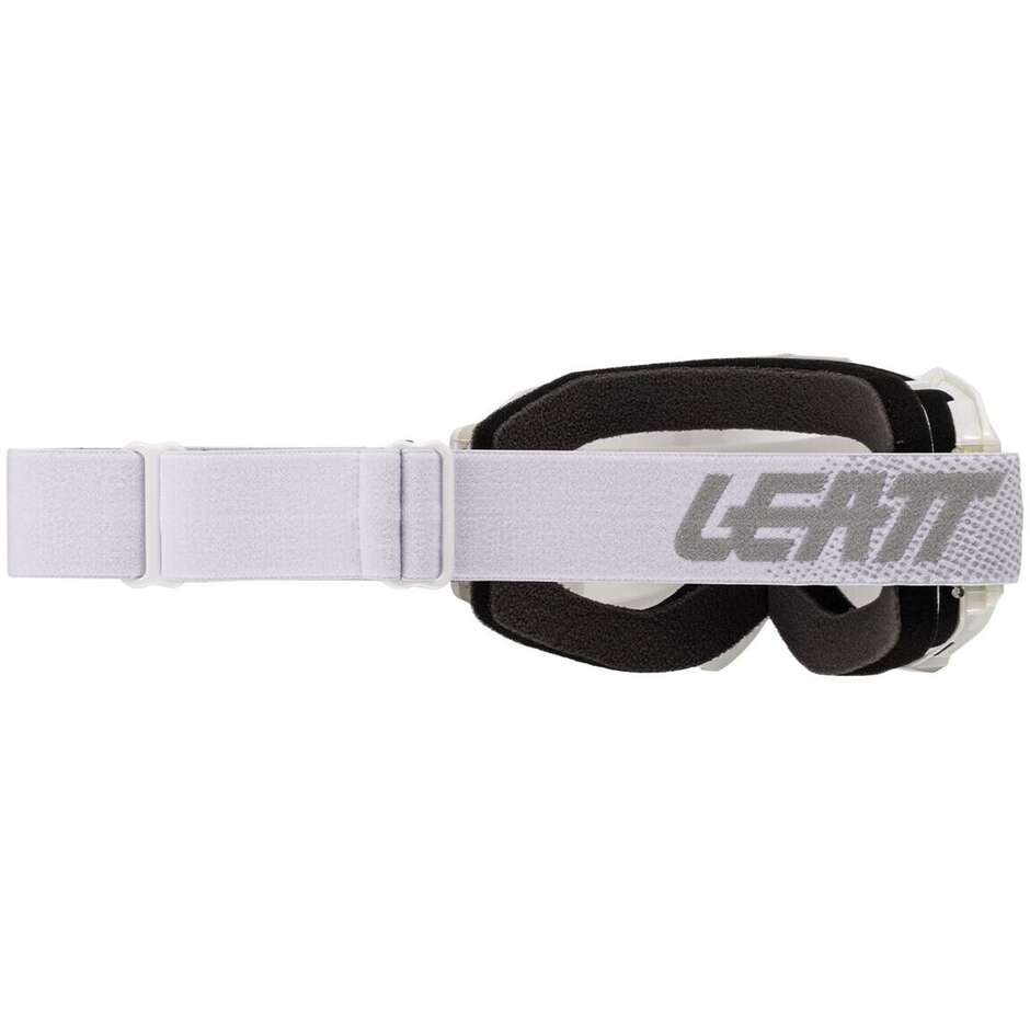 Masque Moto Cross Leatt VELOCITY 4.5 IRIZ WHITE SILVER 50VLT Blanc