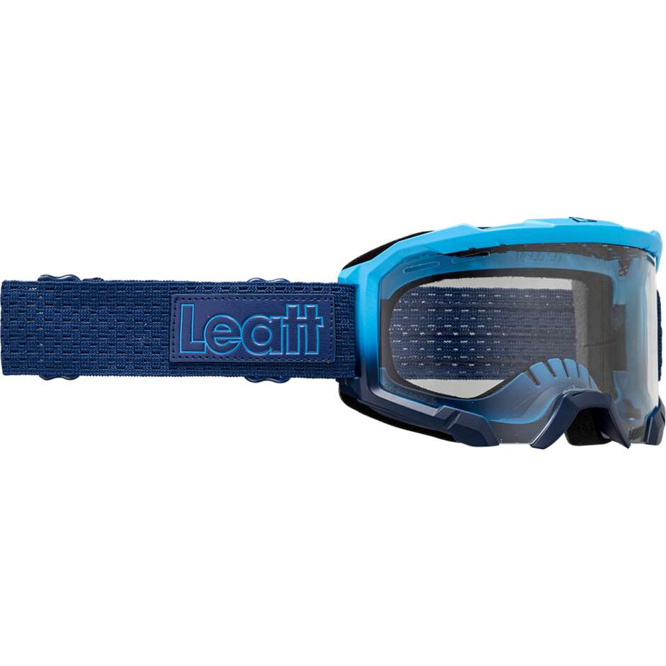 Masque VTT Leatt GOGGLE VELOCITY 4.0 CYAN CLEAR 83 % Bleu