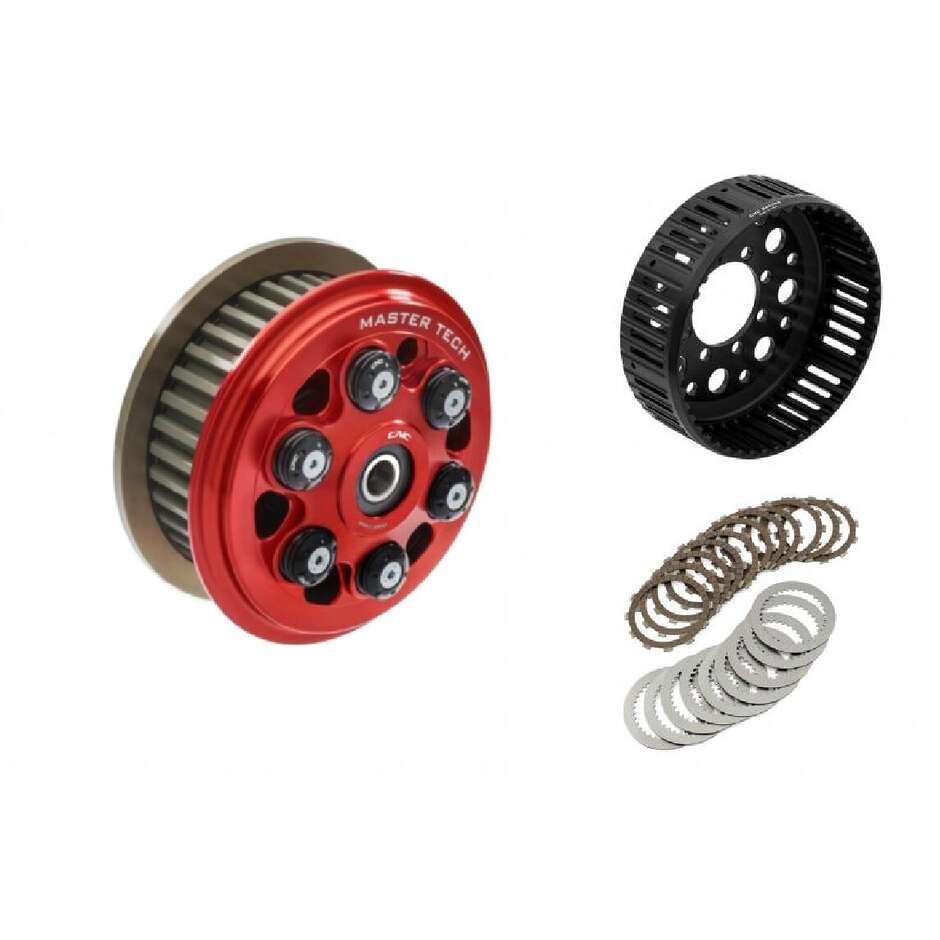 MASTER TECH COMPLETE SLIPPER CLUTCH - 48 SINTERED TEETH CNC Racing FR371 Red