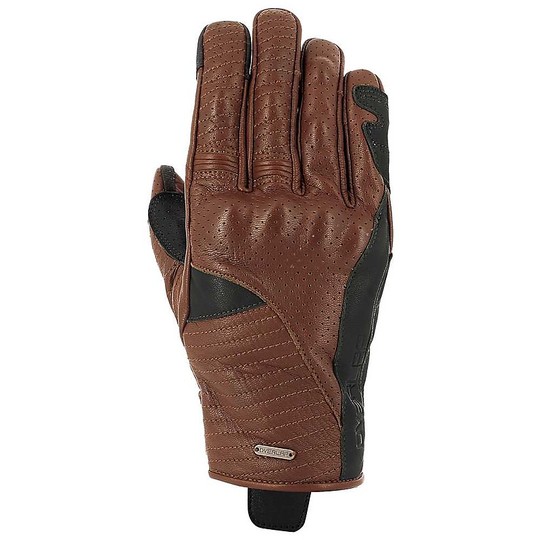 McKeen Brown Custom Perforated Leather Motorcycle Gloves