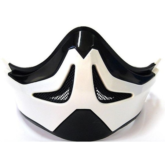 Mentoniera Originale Per Casco Vemar Cikiqui Colore Bianco Perlato