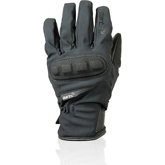 Mid-season Darts Motorcycle Gloves Lincoln In Black Fabric WP