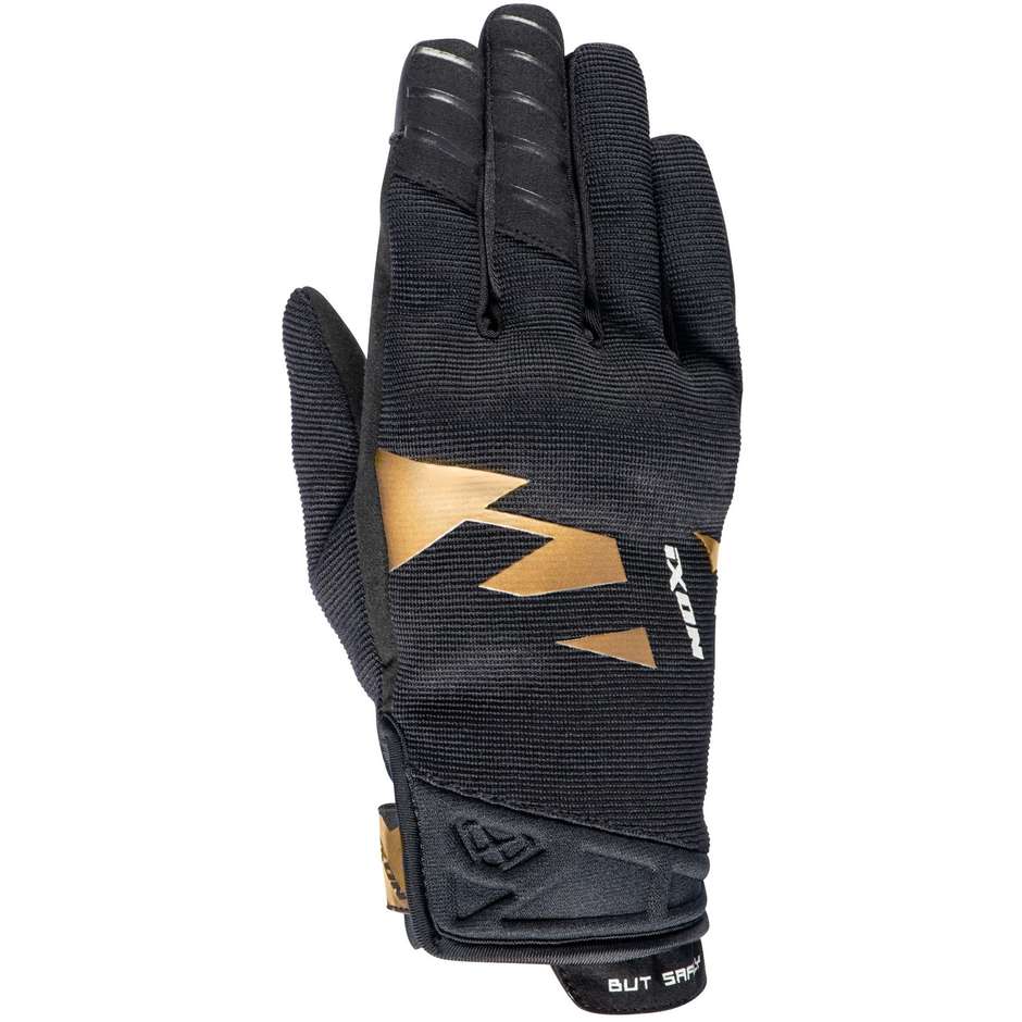 Mid Season Motorcycle Gloves Ixon MS FEVER LADY Black Gold 